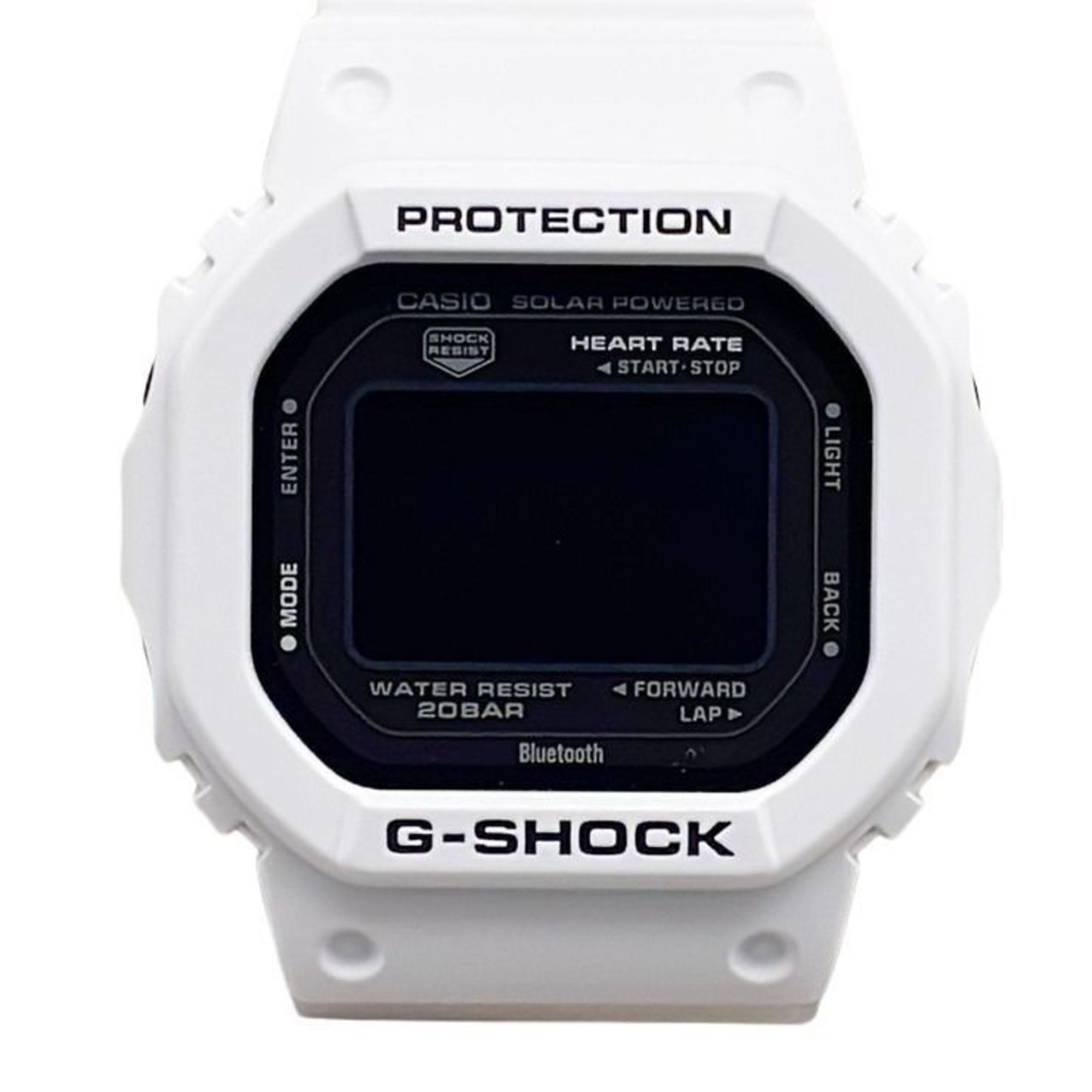 Casio G-Shock Gsquad 5600 Series Dwh56007jr Black/White Resin Men's Digital W...